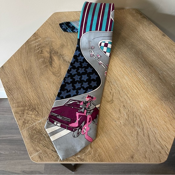 VINTAGE 1993 MENS NECK TIE The Pink Panther - Picture 3 of 9
